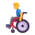 Homem em cadeira de rodas manual