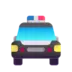 Carro da polícia de frente