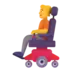 Человек в моторизованном кресле-коляске