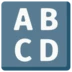 Simbolo di input per lettere maiuscole