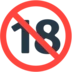 Simbolo di divieto ai minorenni