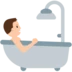 नहाता हुआ व्यक्ति
