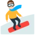 Uomo sullo snowboard