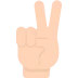 Рука с жестом мира
