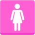 Simbolo con immagine stilizzata di donna