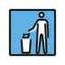 Symbole Jeter ses déchets à la poubelle