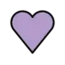 Cœur violet