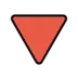 Triangolo rosso con la punta verso il basso