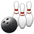 Boule de bowling et quilles
