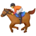 Jockey auf Rennpferd
