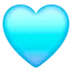 Ανοιχτό Μπλε Καρδιά