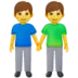 Twee Mannen Hand In Hand