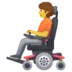 坐在电动轮椅上的人