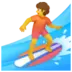 Personne Faisant Du Surf