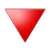 Triángulo rojo señalando hacia abajo