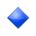 작은 파란색 다이아몬드