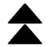 Uppåtpekande Dubbla Trianglar