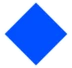 Grand losange bleu