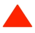 Rotes nach oben zeigendes Dreieck
