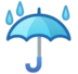 Sateenvarjo Ja Sadepisaroita