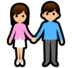 Mann und Frau halten Hände
