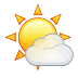 🌤️ Солнце за маленьким облаком