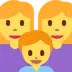 Família composta por duas mães e um filho