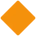Losango cor de laranja grande