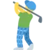 男性のゴルファー