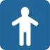 Simbolo con immagine stilizzata di uomo