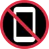 Simbolo che vieta l'utilizzo dei telefoni cellulari
