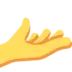 Hand Met Palm Omhoog