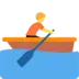 Persona remando en una barca