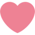 Розовое сердце