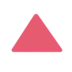 Triângulo vermelho apontado para cima