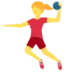 Mujer jugando al balonmano