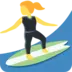 Kvinna Som Är Surfare