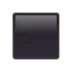 Schwarzes mittelgroßes Quadrat
