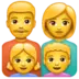 Família composta por mãe, pai, filho e filha