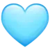 Ljusblått Hjärta
