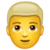 Mann mit blondem Haar