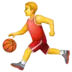 男性のバスケットボール選手