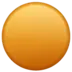 Círculo cor de laranja