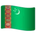 Flagge von Turkmenistan