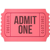 Admission Tickets Emoji on Apple macOS and iOS iPhones