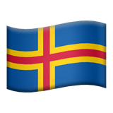 Bandiera delle Isole Åland su Apple macOS e iOS iPhones