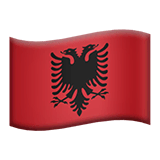 Cờ Albania on Apple