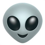 👽 Extraterrestre Emoji en Apple macOS y iOS iPhones