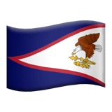 Flag: American Samoa Emoji on Apple macOS and iOS iPhones