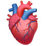 🫀 Coeur (Anatomie) Émoji sur Apple macOS et iOS iPhones